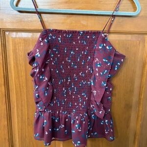 Wayf Burgundy Floral Camisole